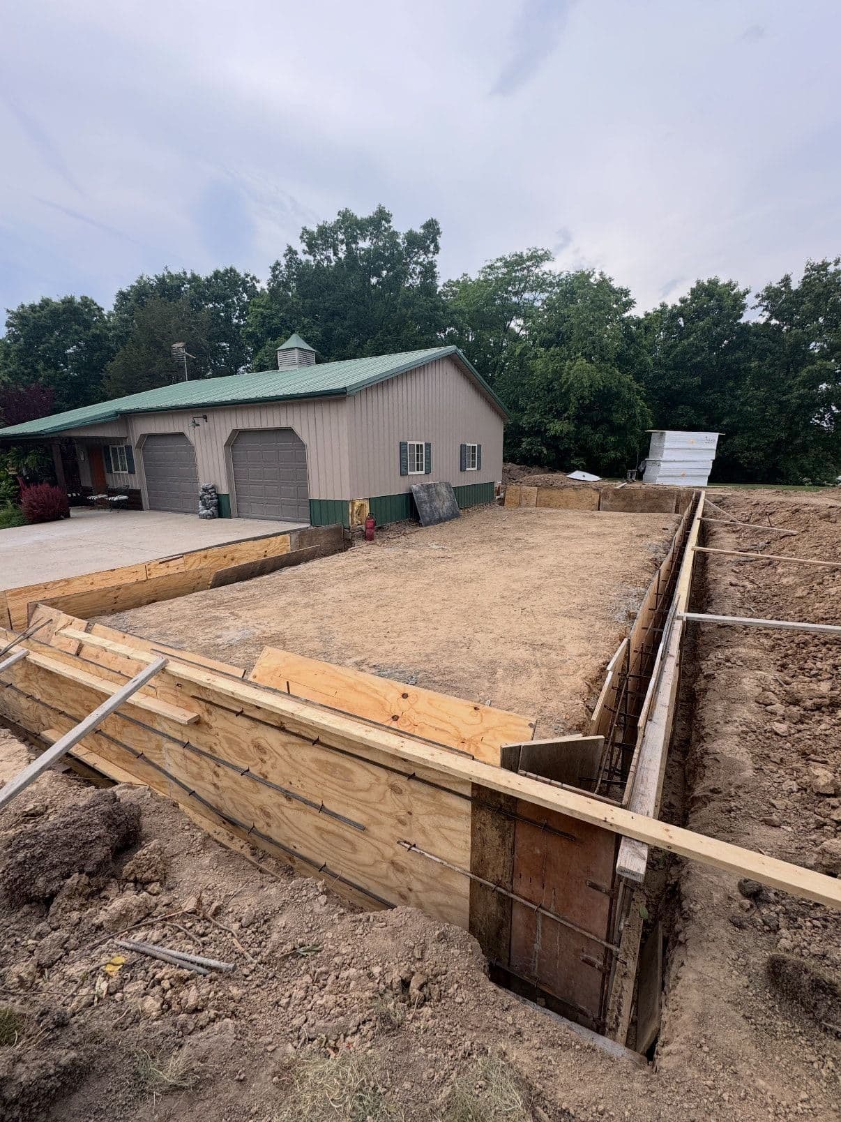 Forms and rebar