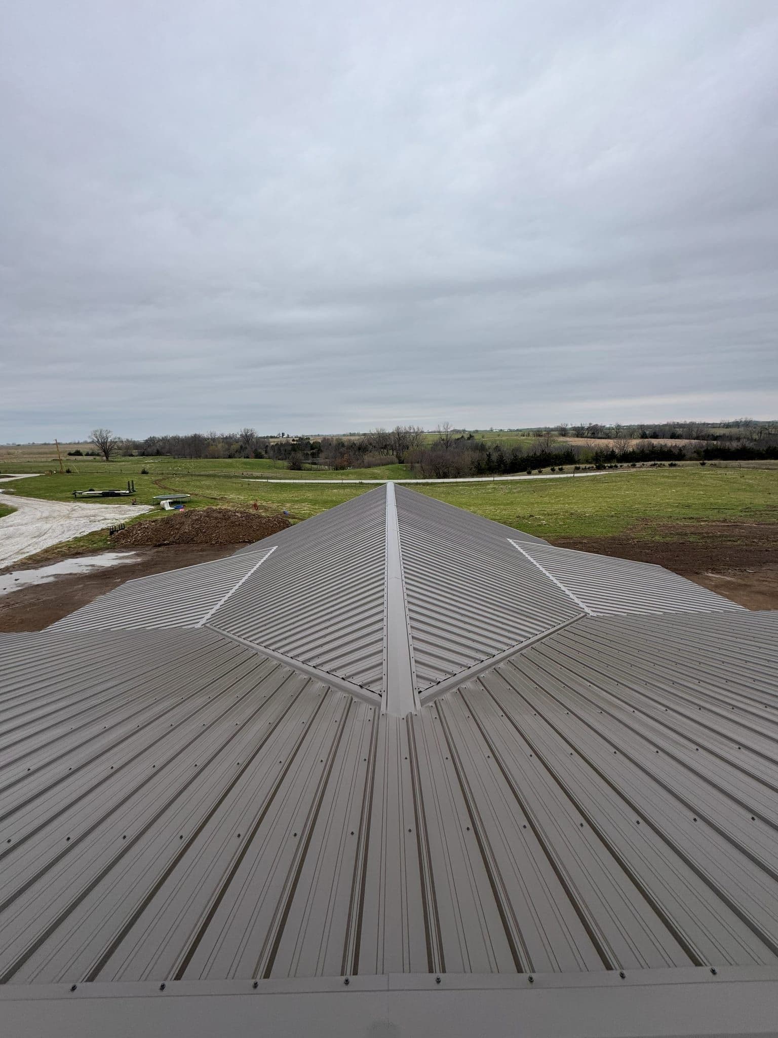 Ridge line you can sight down