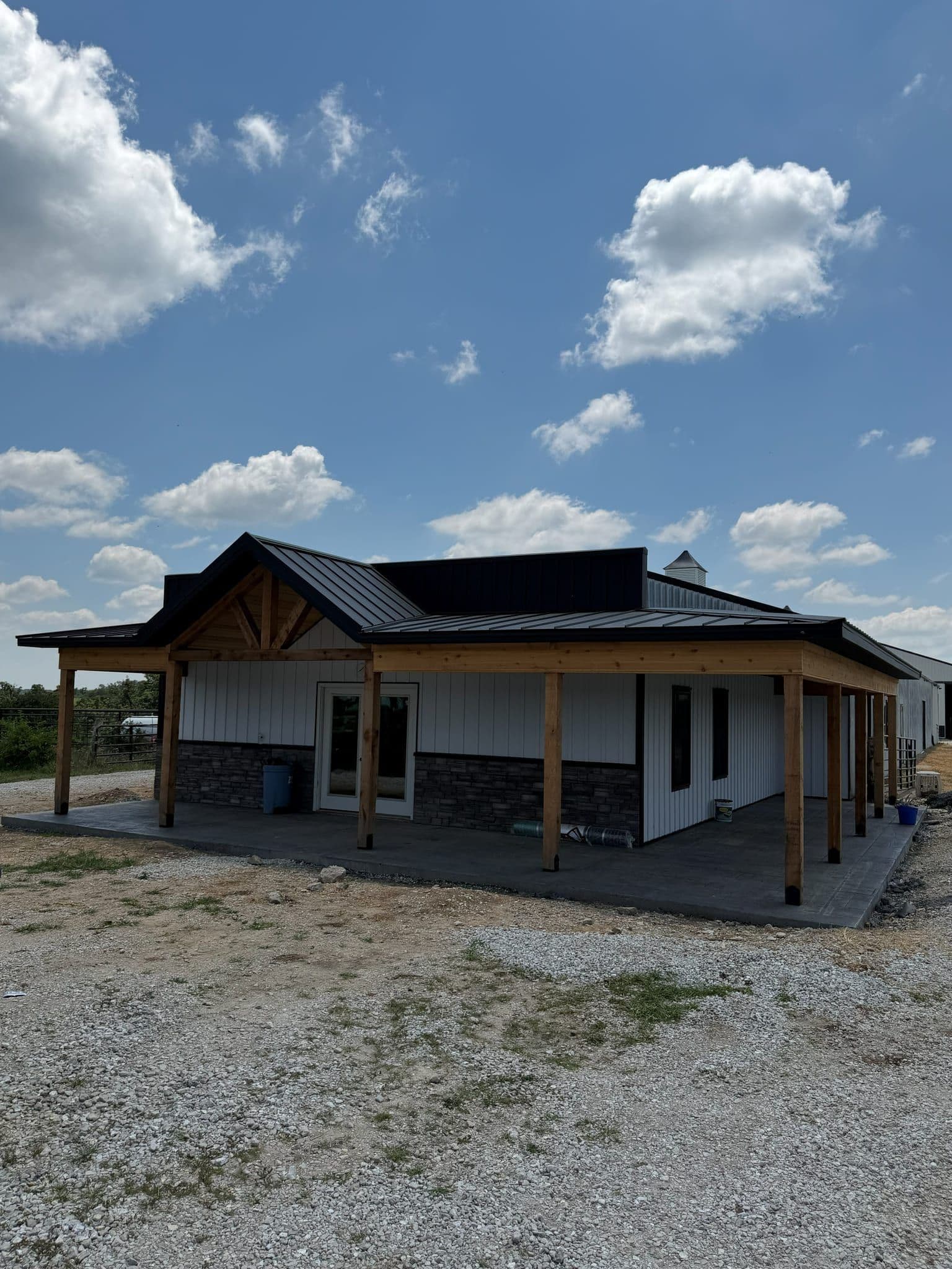 Wrap-around porch